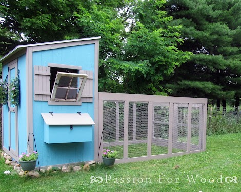 Ana White | Chicken Coop Run for Shed Coop - DIY Projects