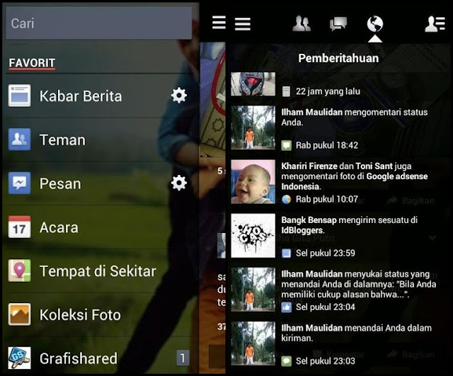 Facebook Lite Transparan Android Mod