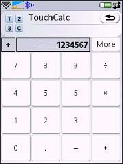 TouchCalc for UIQ3 phones