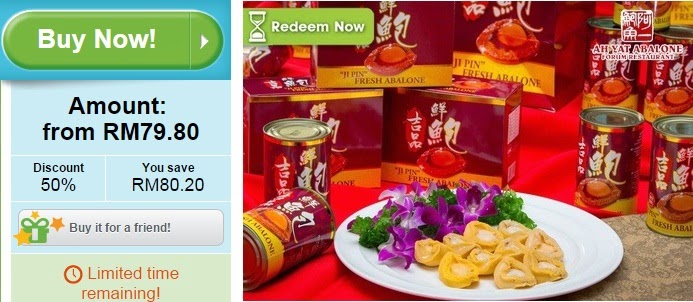 Canned Abalones offer from Ah Yat Abalone Forum Restaurant, Groupon Malaysia, Discount, KL