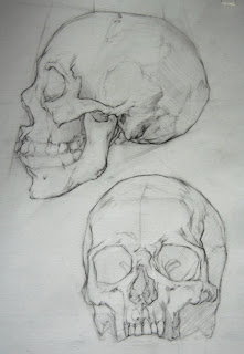 skull drawings, tattoos