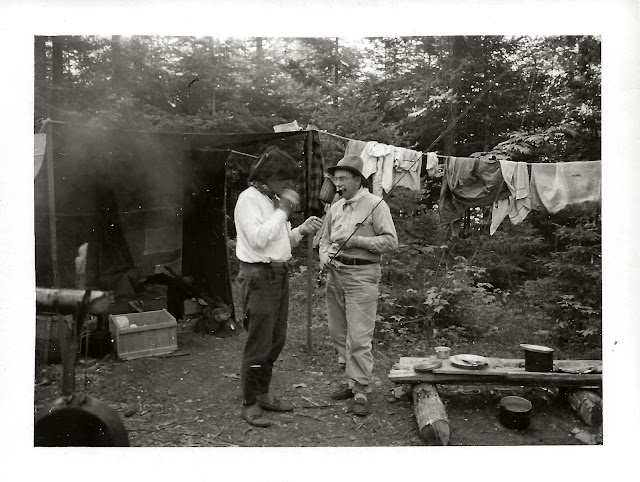 In camp-Allagash Lake. Persons Unidentified, June 1946