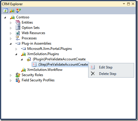 23 - Edit plugin step in CRM Explorer