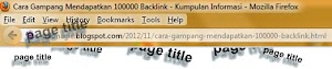 Cara Memasang Page Title SEO Friendly