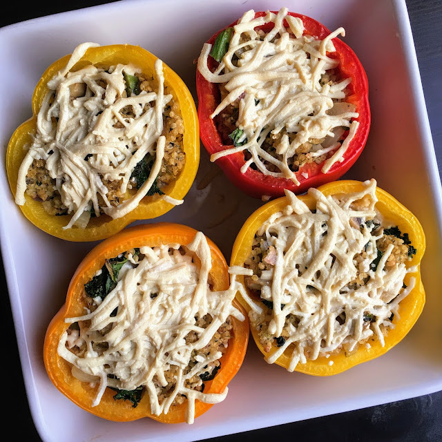 Vegan Stuffing Stuffed Peppers