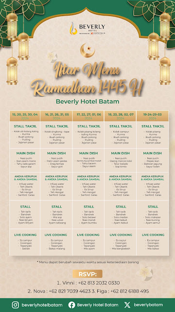 Paket berbuka puasa Hotel Beverly Berasa di Beverly Beramal Sambil buka