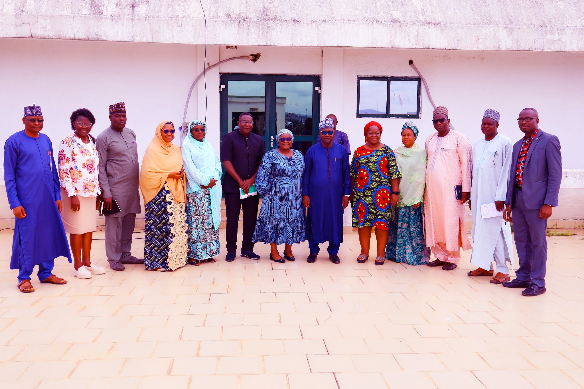 Hon. Nasir Isa Kwarra, Chairman of the National Population Commission (NPC) receives Ms. Moji Makonjuola, MFR, North Central Regional Coordinator of Women in Renewable Energy Association (WIRE-A) in his office, Abuja on Tuesday 1 August, 2023