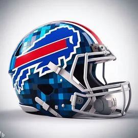 Buffalo Bills Minecraft Concept Helmet