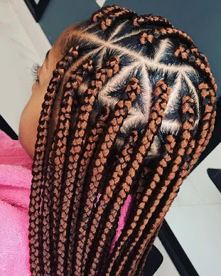 37 Unique Triangle Box Braids Hairstyles 2019 Funky For Black Women