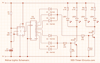 Police Lights Schematic