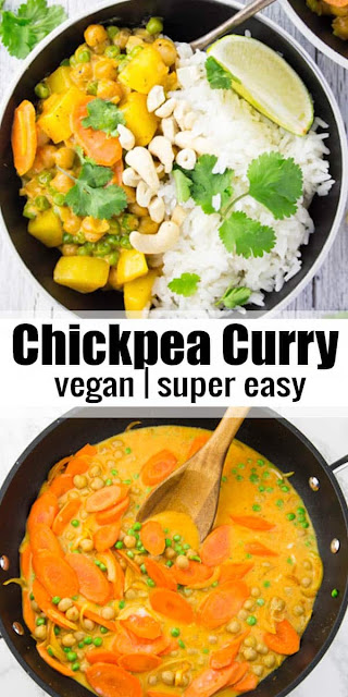 EASY VEGAN CHICKPEA CURRY WITH POTATOES