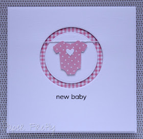 CAS new baby girl card