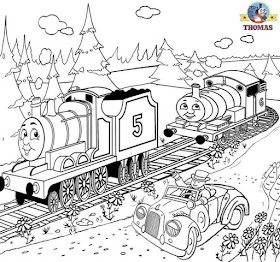 Percy drawing and coloring pages for kids that are printable pictures of Thomas the train clip art