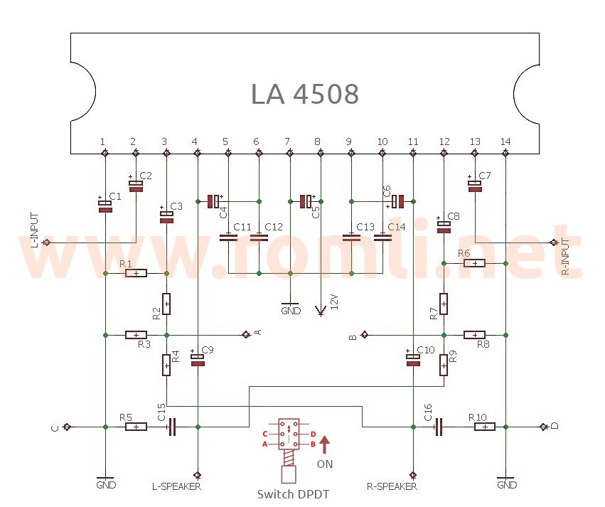 Skema power amplifier compo polytron grand bazzoke