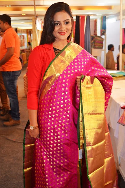 Ollywood Actress  Elina Padhi Launches Silk India Expo at Bubaneshwar