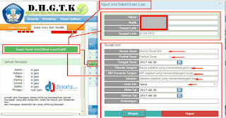 Pengisian Surat Izin Dinas DHGTK dejarfa.com