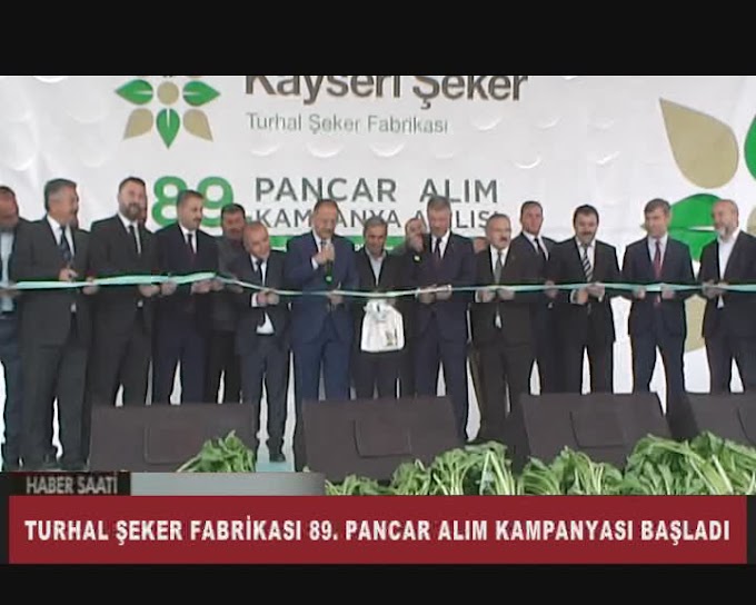 TURHAL ŞEKER FABRİKASI 89. PANCAR ALIM KAMPANYASI İÇİN TÖREN DÜZENLENDİ