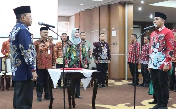 PELANTIKAN RIZKY RAMADHANA BADJURI SEBAGAI PEJABAT PEMERINTAHAN KALIMANTAN TENGAH PADA DINAS PERKEBUNAN PROVINSI KALIMANTAN TENGAH