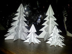 DIY Noël - Forêt de sapins en origami