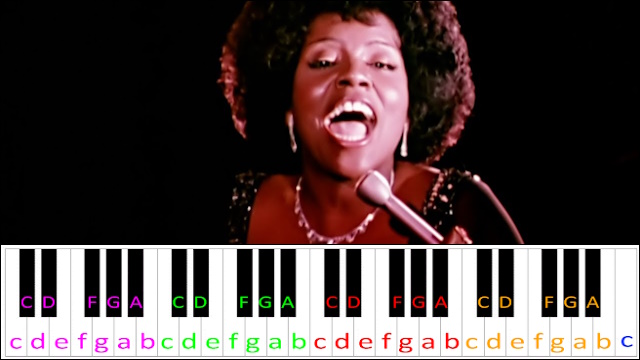 I Will Survive by Gloria Gaynor (Hard Version) Piano / Keyboard Easy Letter Notes for Beginners