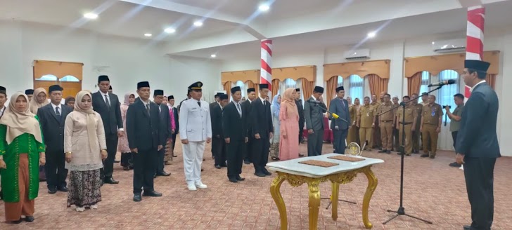 Wabup Nilwan Yahya Lantik Puluhan Pejabat Eselon III dan IV Pemkab Merangin