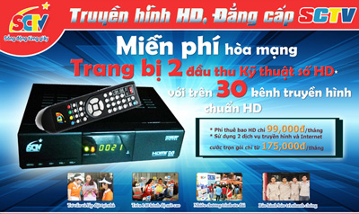 Lắp đặt truyền hình cáp SCTV tại Đà Nẵng