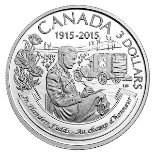Canada 3 Dollars Silver Coin 2015 Anniversary of In Flanders Fields
