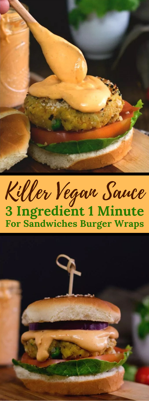 3 INGREDIENT KILLER VEGAN BURGER SAUCE #veganrecipe #glutenfree