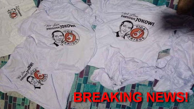 [BREAKING NEWS] Polisi Amankan Ribuan Kaos Bertuliskan 'We Love Presiden Jokowi Tiga Periode' di Ende NTT