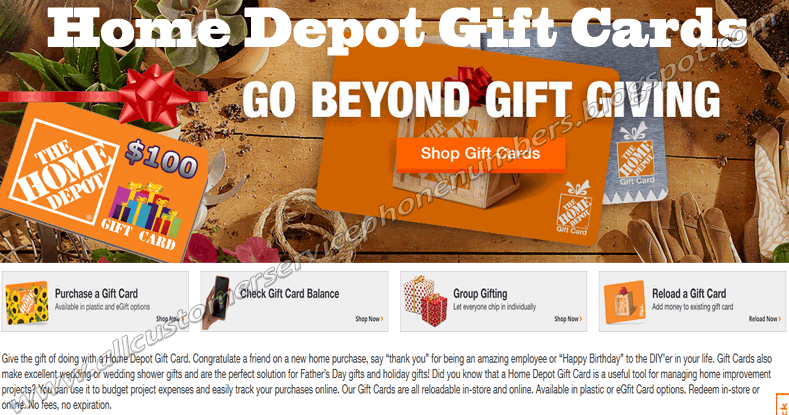Home Depot Gift Card Phone Number | Balance Check, Canada ...