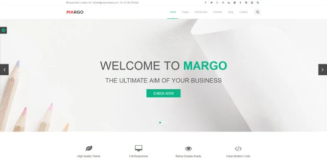 Margo шаблон bootstrap 3 2016