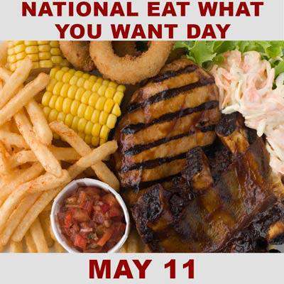 National Eat What You Want Day Wishes Images