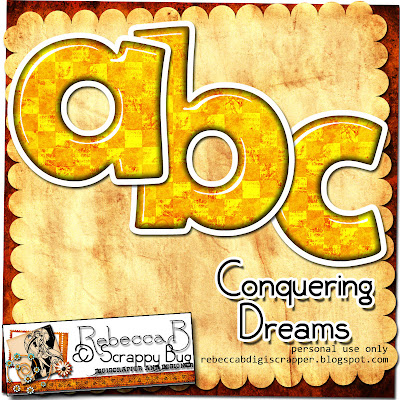 http://rebeccabdigiscrapper.blogspot.com/2009/09/conquering-dreams-collab-alpha-freebie.html