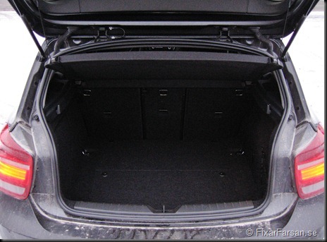 BMW 1-Serien lastutrymme bak