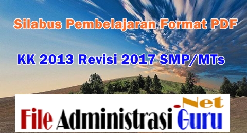 Silabus Pembelajaran Smp/Mts Format Pdf Kurikulum 2013 Revisi 2017