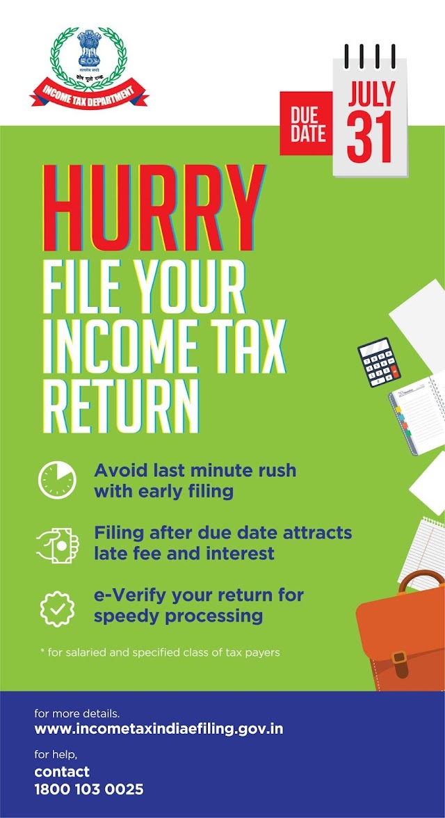 File your ITR before 31st July