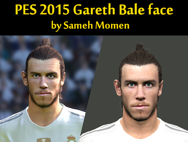 PES 2015 Gareth Bale face by Sameh Momen