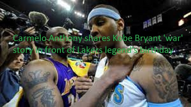 Carmelo Anthony shares Kobe Bryant 'war' story in front of Lakers legend's birthday