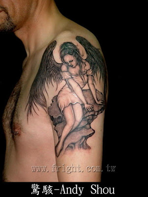 Devil with Angel Tattoos