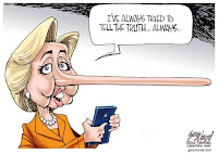 Hillary Clinton Lies Memes - Hillary with Pinocchio nose