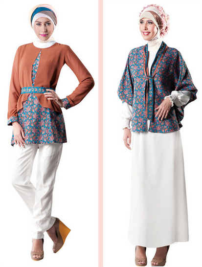 Model Atasan Batik Wanita Muslimah Modern Terbaru