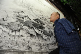 Chinese Artist Huang Guofu Paints With Mouth And Feet