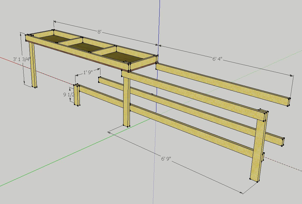 Garage Workbench Plans 2x4 D) cap the open end with a 2x4