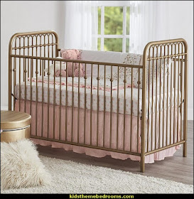 Blush pink decorating - blush pink decor - blush and gold decor - blush pink and gold bedroom decor -  blush pink gold baby girl nursery furniture - blush art prints -