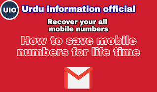 How to save mobile numbers for life time