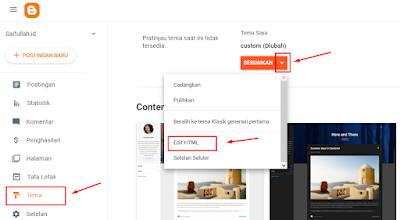 Cara Buat Menu Dropdown Selalu Terbuka di Template Median UI dan Plus UI