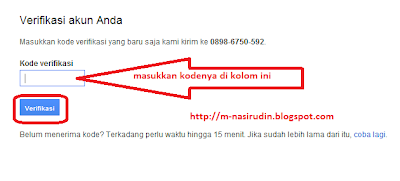 Verifikasi Akun Gmail