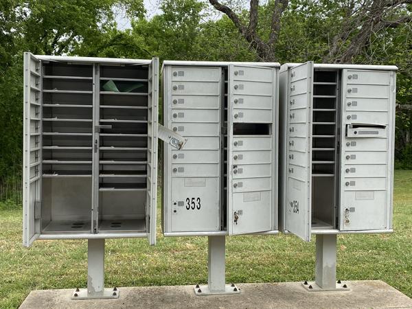 Destroyed Community Mailbox, Austin Texas