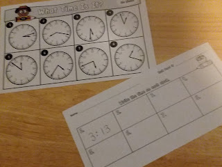 Time Task Cards to the nearest 5 min