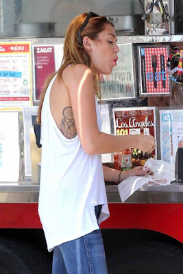 Miley Cyrus Hot Tattoos Photos